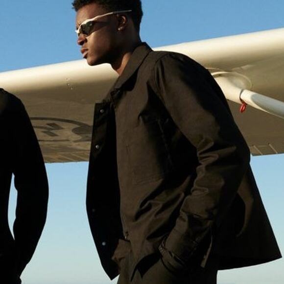 Zara Origins The Arrival Of Spring Denim Snap Chore Coat Lined Jacket Overshirt - Picture 7 of 9